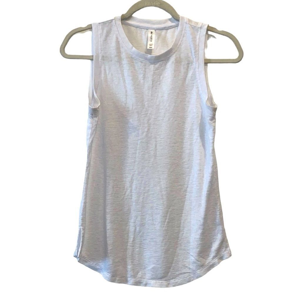 Athleta XXS White Muscle Shirt Athletic Workout Casual​​​​​​​